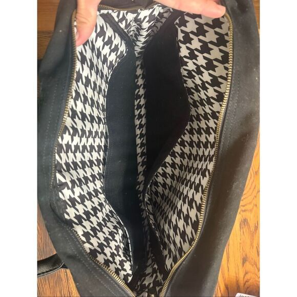 Mountain Buggy Black Cotton and Leather Satchel Bag - Picture 5 of 6